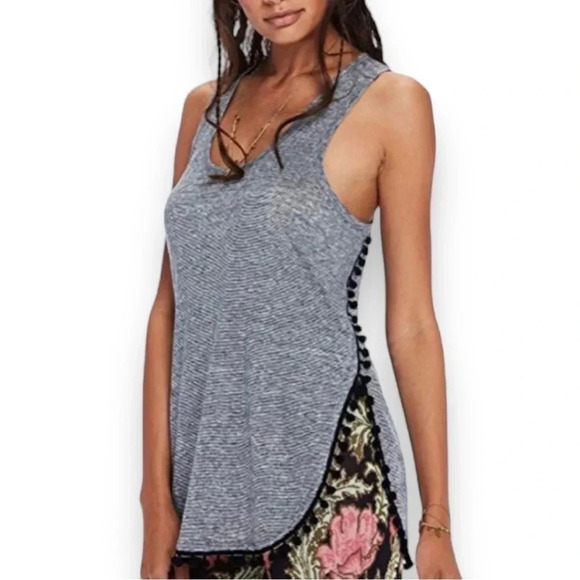 Scotch & Soda Stripe Pom Pom Knit Tank Top Size Small - Picture 1 of 9